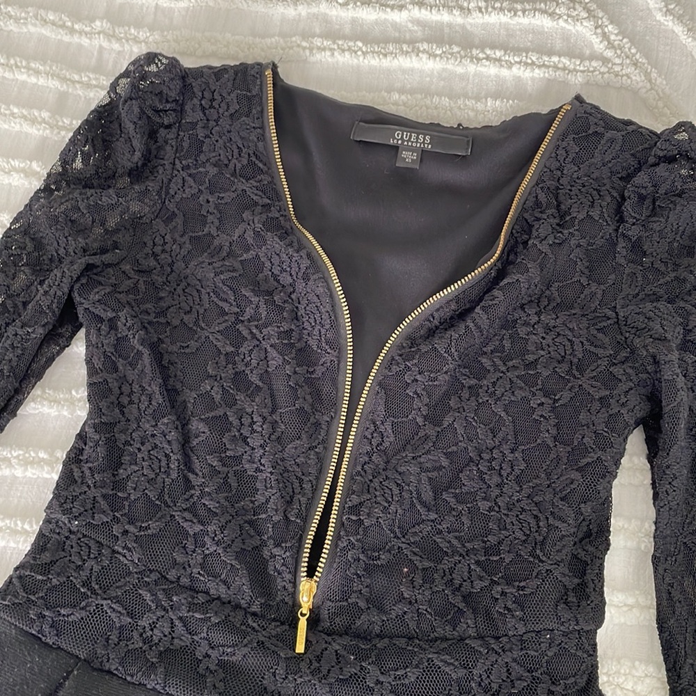 Guess Black Long Sleeve Dress - Picture 5 of 8